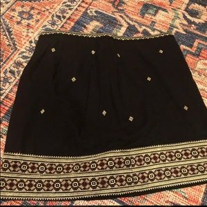 Madewell Black/Patterned Skirt - Brand New